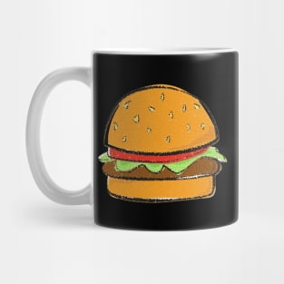 Hamburger Cheeseburger Bubble Art Cartton Mug